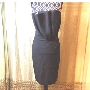 NWT Black Maje Ruffle front cocktail/party/wedding dress